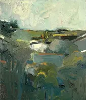 Houses and Hills 1957 By Elmer Bischoff