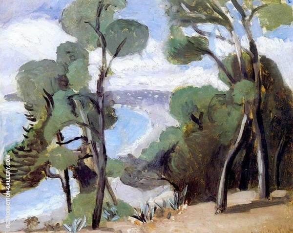 The Beach at Nice, View from the Chateau, 1918 | Oil Painting Reproduction