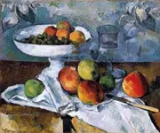 Glass and Apples 1880 By Paul Cezanne