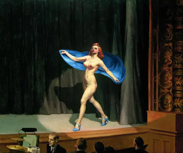 Girlie Show 1941 By Edward Hopper