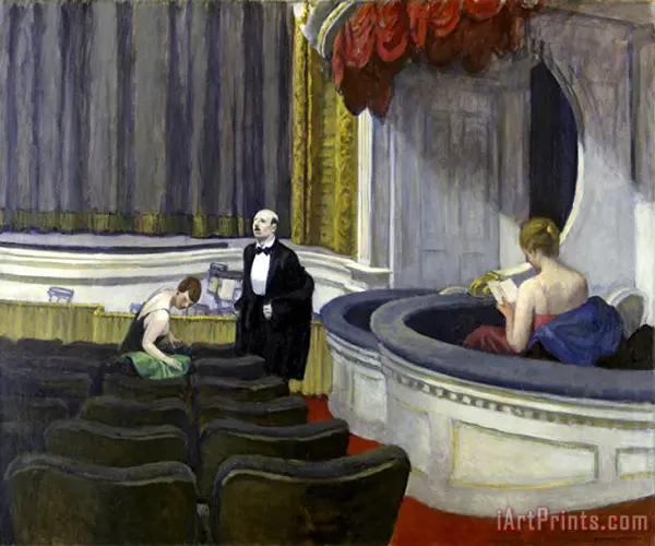 Two on the Aisle 1923 By Edward Hopper