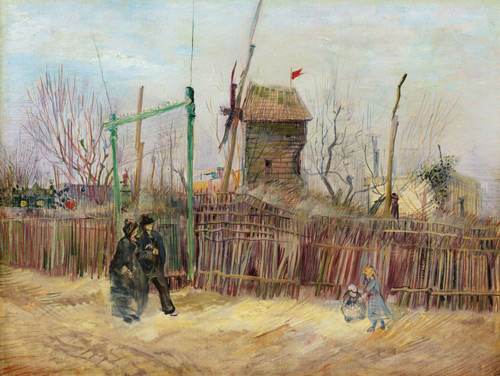 Street Scene Montmarte 1887 | Oil Painting Reproduction