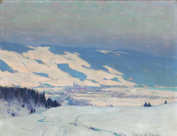 Baie Saint Paul By Clarence Cagnon