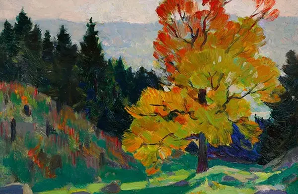 Etude Baie St Paul c1924 By Clarence Cagnon