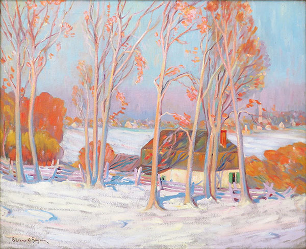 First Snow Baie St Paul c1920 | Oil Painting Reproduction