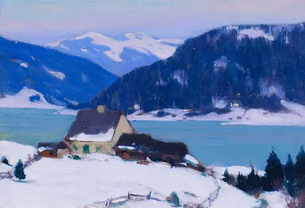 Lac de Charlevoix au Crepuscule c1921 By Clarence Cagnon