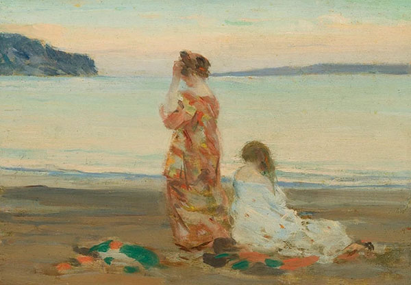 On The Beach of Baie St Paul 1909 | Oil Painting Reproduction