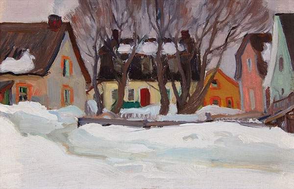 Rue du Village de la Baie St Paul 1920 | Oil Painting Reproduction