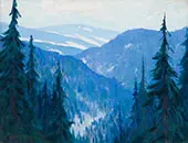 The Hills of Baie St Paul c1920 By Clarence Cagnon