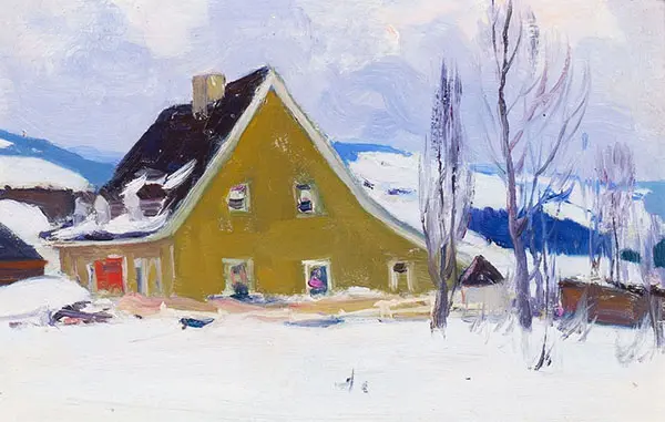 Vieille Maison du Rang St Laurent Baie St Paul 1921 By Clarence Cagnon