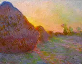 Meules (Haystacks) c1890 By Claude Monet