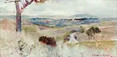Dandenongs from Heidelberg 1889 By Charles Conder