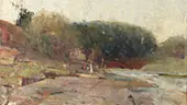 On The River Yarra near Heidelberg Victoria 1890 By Charles Conder