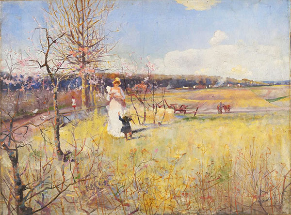 Springtime c1900 by Charles Conder | Oil Painting Reproduction