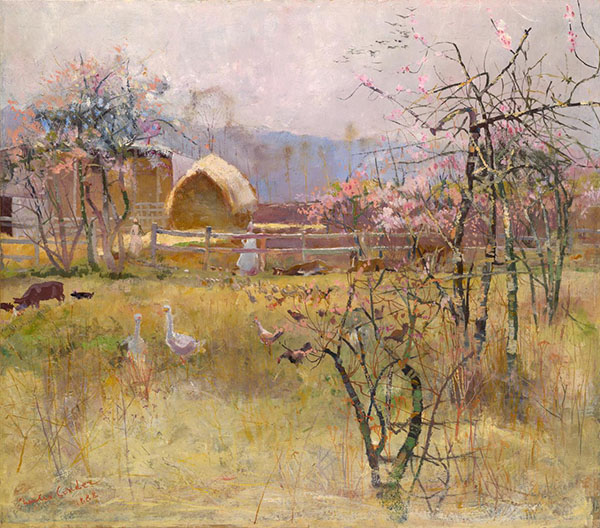 The Farm Richmond 1888 by Charles Conder | Oil Painting Reproduction