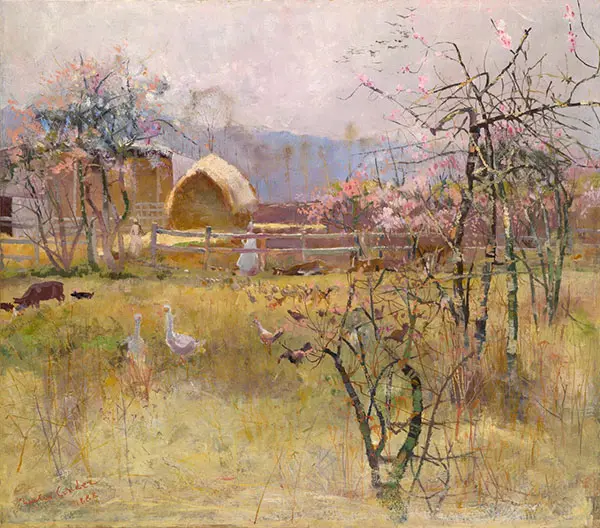 The Farm Richmond 1888 By Charles Conder