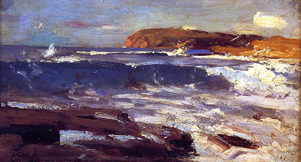 An Impression from The Deep by Arthur Streeton | Oil Painting Reproduction