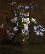 Canterbury Bells Purple and White By Arthur Streeton
