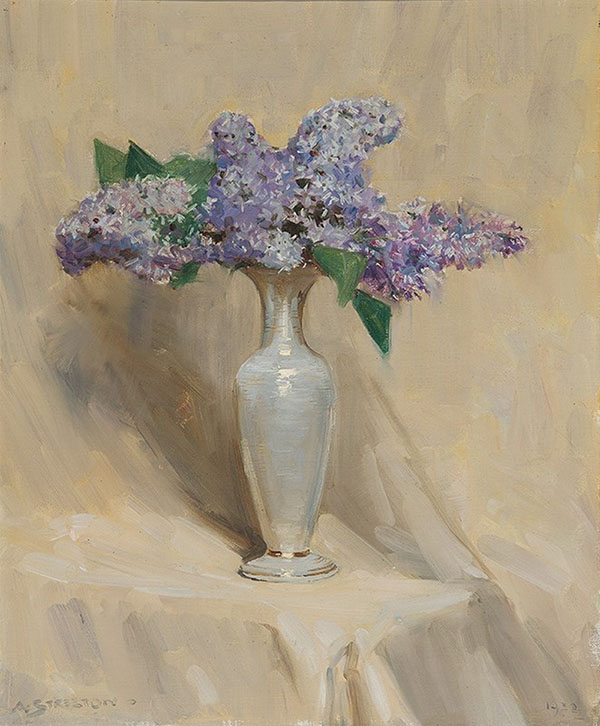 Lilac by Arthur Streeton | Oil Painting Reproduction