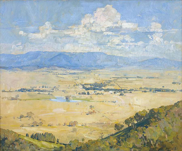 Melbas Country 1936 by Arthur Streeton | Oil Painting Reproduction