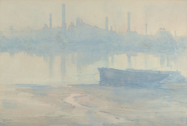 Morning Mist on The Thames c1906 | Oil Painting Reproduction