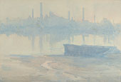 Morning Mist on The Thames c1906 By Arthur Streeton