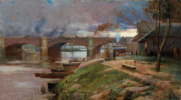 Princes Bridge 1888 by Arthur Streeton | Oil Painting Reproduction