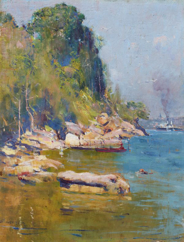 Sirius Cove by Arthur Streeton | Oil Painting Reproduction