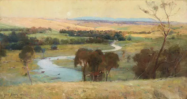 Still Glides The Stream and Shall for Ever Glide 1890 By Arthur Streeton