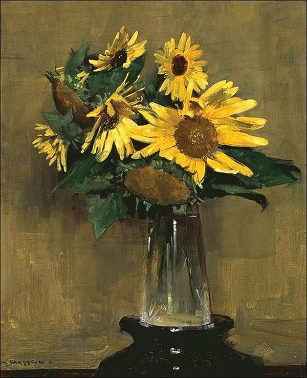 Sunflowers by Arthur Streeton | Oil Painting Reproduction