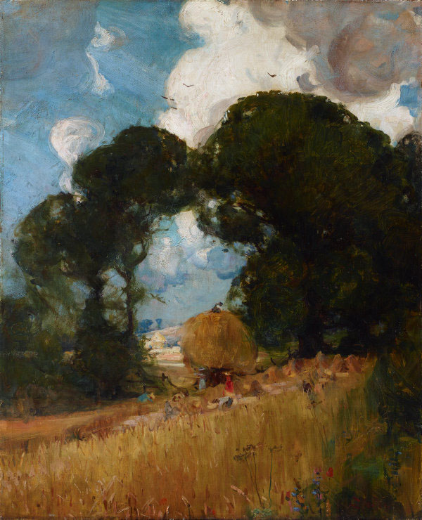 Sussex Harvest by Arthur Streeton | Oil Painting Reproduction