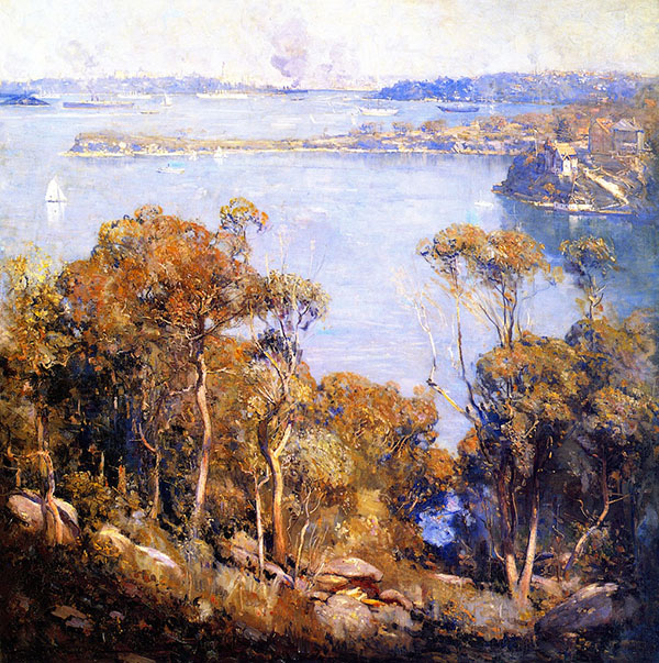 Sydney Harbour by Arthur Streeton | Oil Painting Reproduction