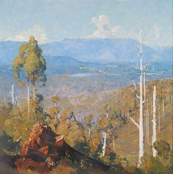 The Vanishing Forest 1934 by Arthur Streeton | Oil Painting Reproduction