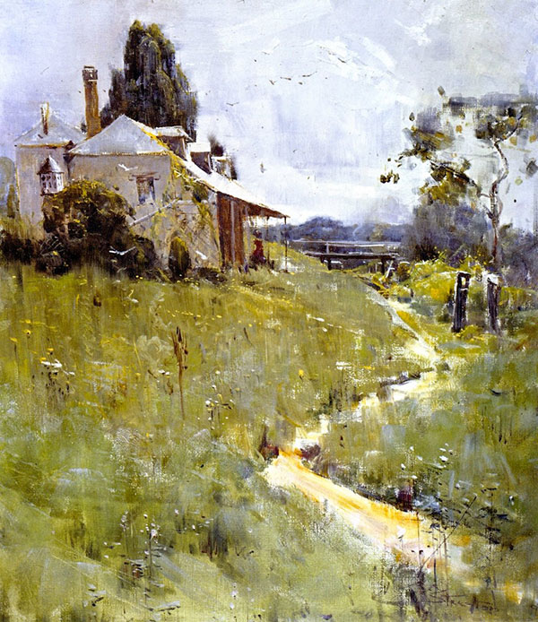 Travellers Rest by Arthur Streeton | Oil Painting Reproduction