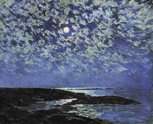 Moonlight, Isle of Shoals By Childe Hassam