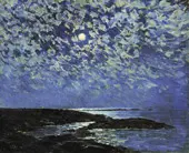 Moonlight, Isle of Shoals By Childe Hassam