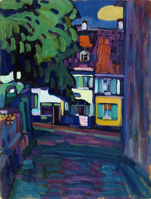Murnau Houses in the Obermarkt 1908 | Oil Painting Reproduction