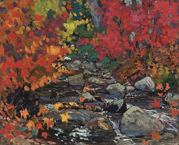 Autumn Leaves Batchewana Algoma c1919 By J.E.H. MacDonald
