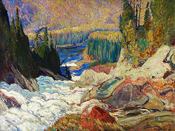 Falls Mountreal River by J.E.H. MacDonald | Oil Painting Reproduction