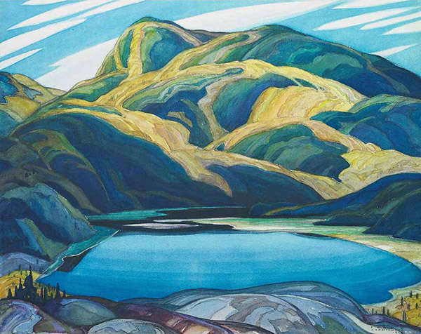 One Lake 1929 by J.E.H. MacDonald | Oil Painting Reproduction