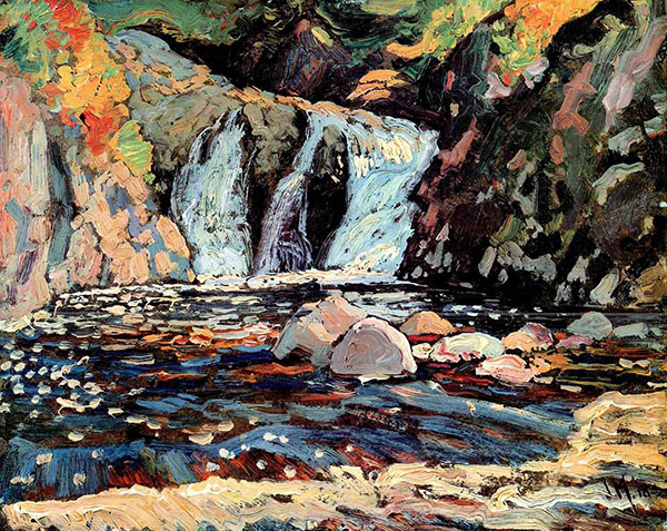 The Little Falls 1918 by J.E.H. MacDonald | Oil Painting Reproduction