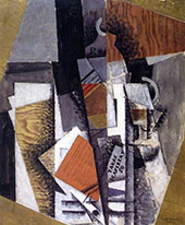 A Bottle of Whisky and a Packet of Scaferlati By Louis Marcoussis