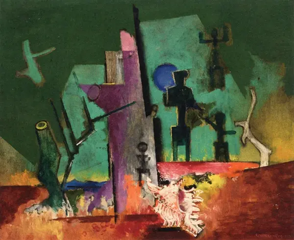 Composition with a Shell By Louis Marcoussis