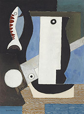 Composition with Cubist Portrait 1926 By Louis Marcoussis