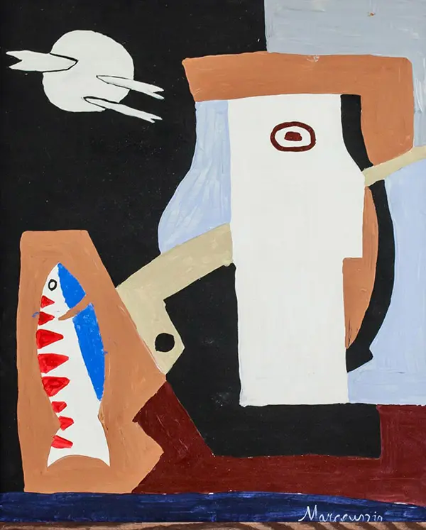 Cubist Composition By Louis Marcoussis