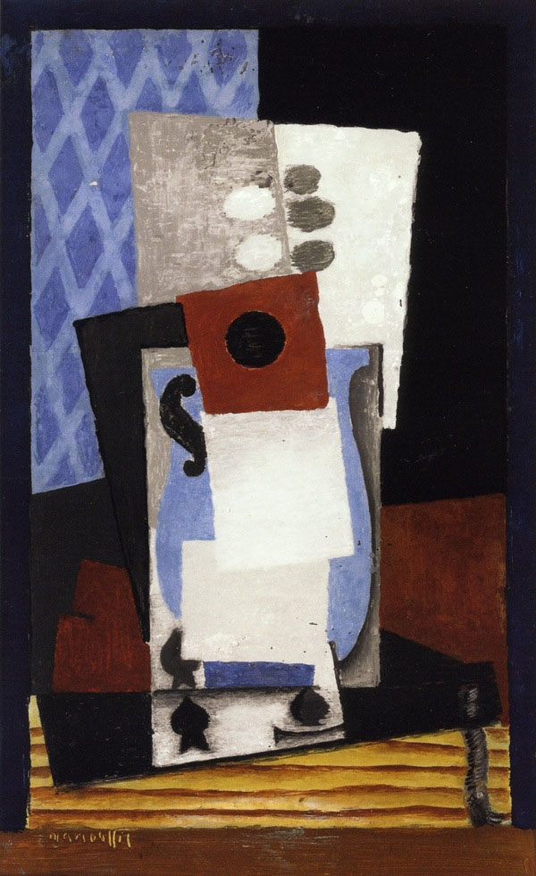 Jug and Card by Louis Marcoussis | Oil Painting Reproduction