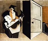 Musician in an Interior By Louis Marcoussis