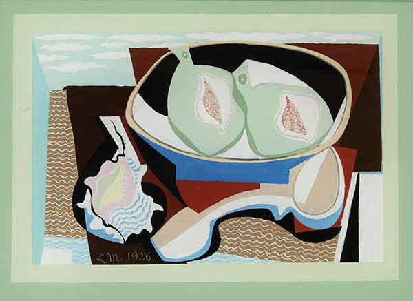 Pomegranates 1926 by Louis Marcoussis | Oil Painting Reproduction
