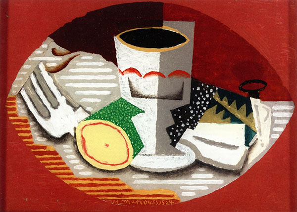 Still Life with Fork by Louis Marcoussis | Oil Painting Reproduction