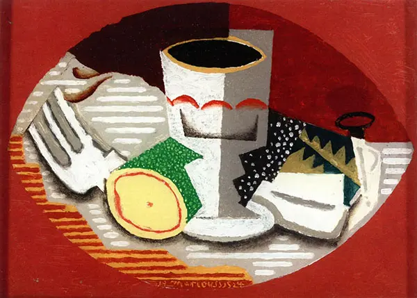 Still Life with Fork By Louis Marcoussis